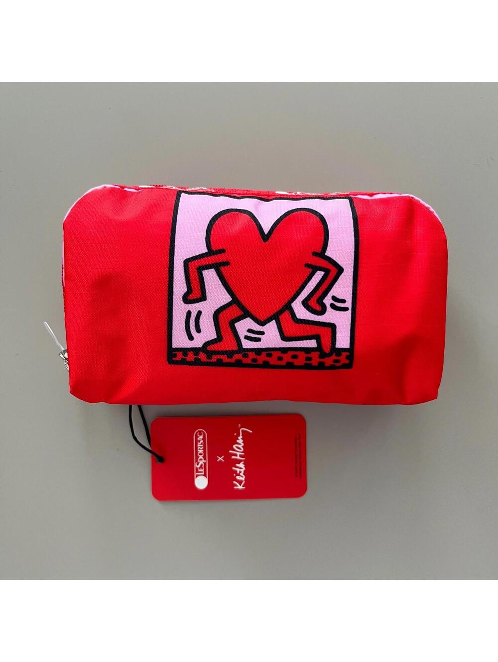 Lesportsac Keith Haring Rectangular Cosmetic Bag NWT